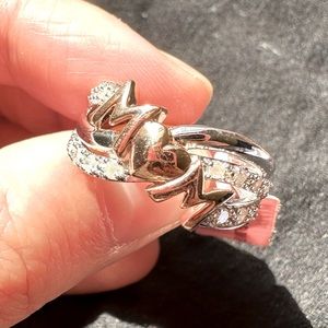 NWT 0.26 ct diamond Sterling silver ring size 7